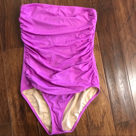 j crew strapless bathing suit